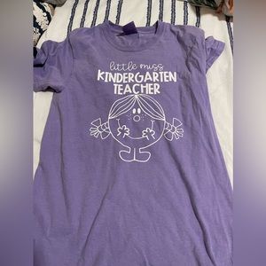 Little miss kindergarten teacher tshirt